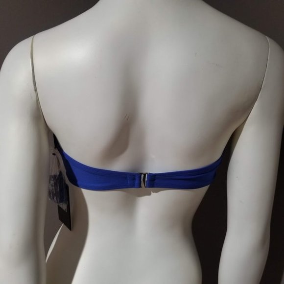 DKNY Colorblocked Bandeau Bikini Swim Top Size Medium - Picture 4 of 9